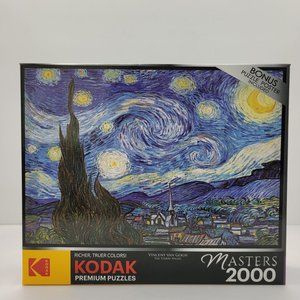 Cra-Z-Art Kodak The Starry Night Vincent Van Gogh 2000 Piece Jigsaw Puzzle NIB